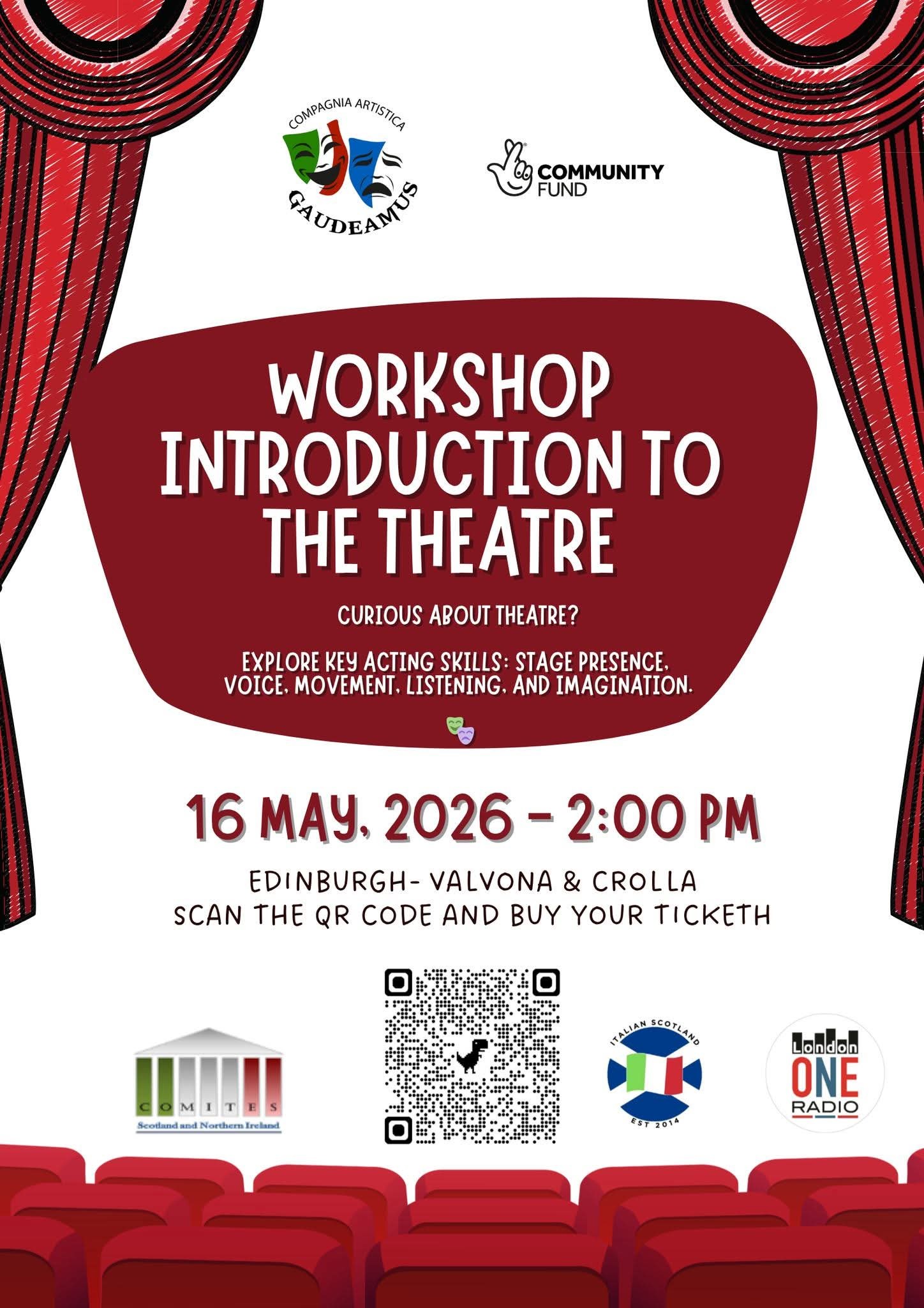 Workshop ” Behind the Scenes – Introduction to the Theatre” by Compagnia Artistica Gaudeamus
