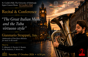 Recital Conference “The Great Italian Music and the Tuba virtuoso style” with Gianmario Strappati