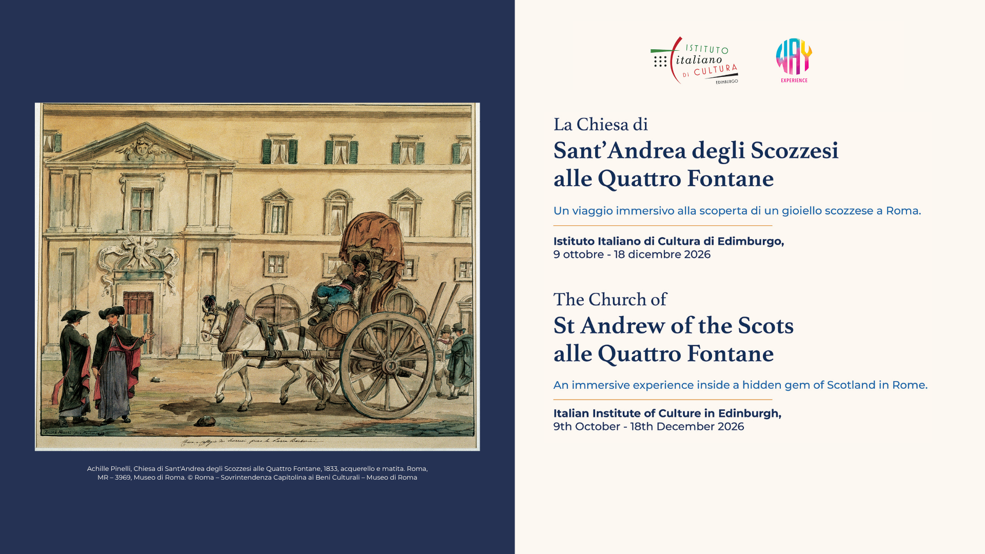 La Chiesa di Sant’Andrea degli Scozzesi alle Quattro Fontane – Un viaggio immersivo alla scoperta di un gioiello scozzese a Roma