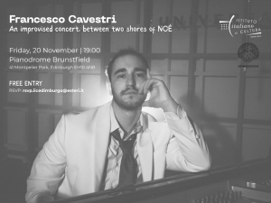 Francesco Cavestri Pianodrome Edinburgh 2026